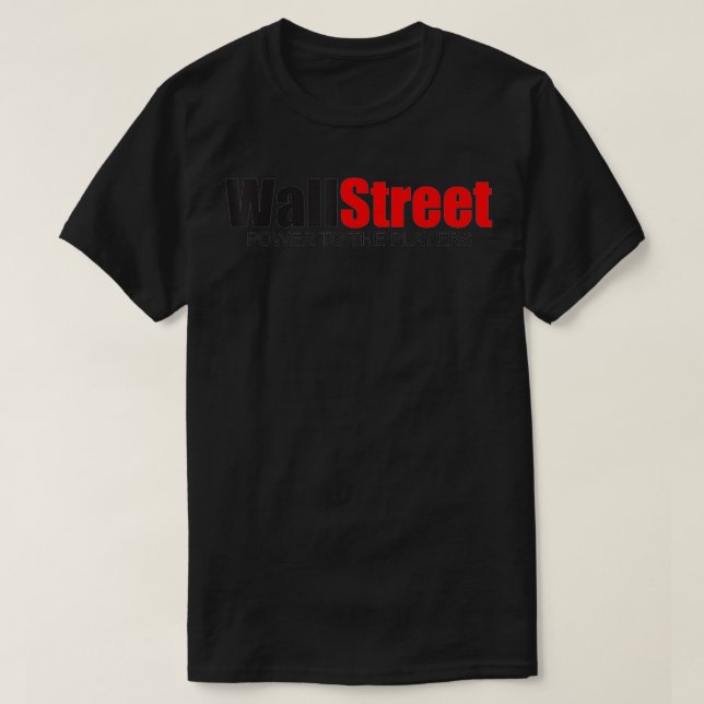 Camiseta El poder de Wall Street para los jugadores (Diseño del anverso)