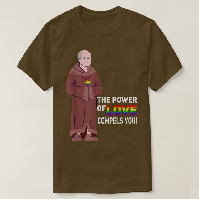 Camiseta El Poder Del Amor Obliga A Los Gays Lgbt Medieval  (Diseño del anverso)