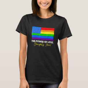 Camiseta El Poder Del Amor Te Obliga Lgbt Usa Rainbow A Cua