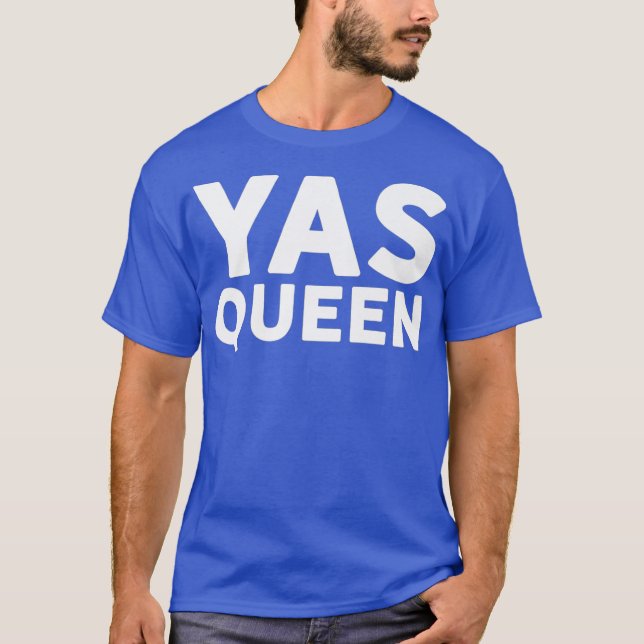 Camiseta El poder del Chica Feminista YAS QUEEN Sí Kween LG (Anverso)