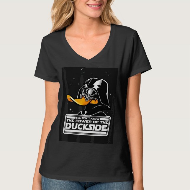 Camiseta El Poder Del Gráfico Del Divertido Del Lado Del Pa (Anverso)