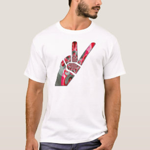 Camiseta El poder en la palma: El saludo de los dos dedos