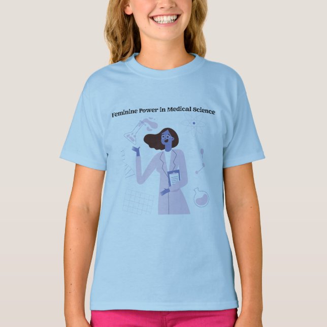 Camiseta El poder femenino en el diseño de la ciencia médic (Anverso)