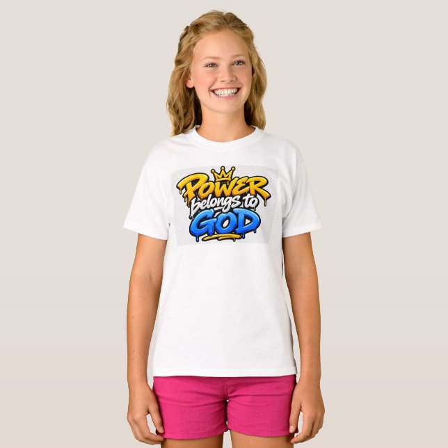 Camiseta El poder pertenece a Dios (Anverso completo)