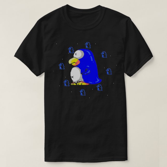 Camiseta El Poder Pingüino Konami Parodius 01 (Diseño del anverso)