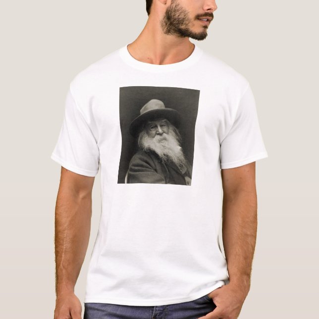 Camiseta El poeta de risa Walt Whitman del filósofo (Anverso)