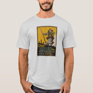 Camiseta El "Poilu" de WWI - promulgando de nuevo