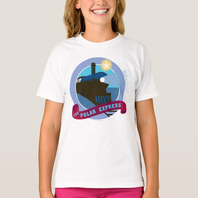Camiseta El Polar Express | Tarjeta de tren de época (Anverso)