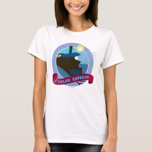 Camiseta El Polar Express   Tarjeta de tren de época