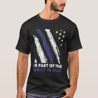 Camiseta El policía es parte de la familia en la policía az