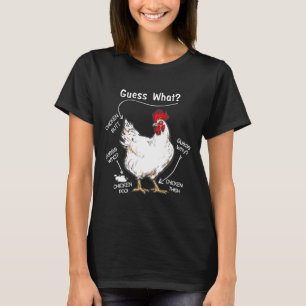 Camiseta El Pollo Butt Adivina Qué Pelo De Pollo Adivina Qu