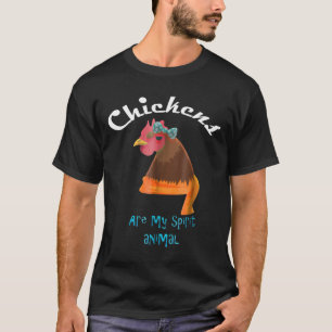 Camiseta El pollo es mi animal espiritual me encanta el pol