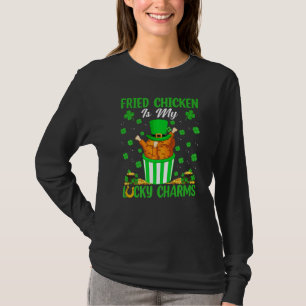 Camiseta El Pollo Frito Es Mi Encanto Afortunado Para St Pa