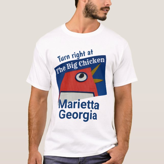 Camiseta El pollo grande - Marietta GA (Anverso)