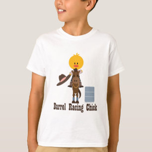 Camiseta El polluelo de las Carreras del barril embroma la