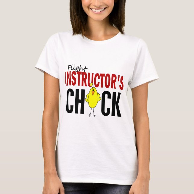 Camiseta El polluelo del instructor del vuelo (Anverso)