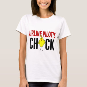 Camiseta El polluelo del piloto de la línea aérea