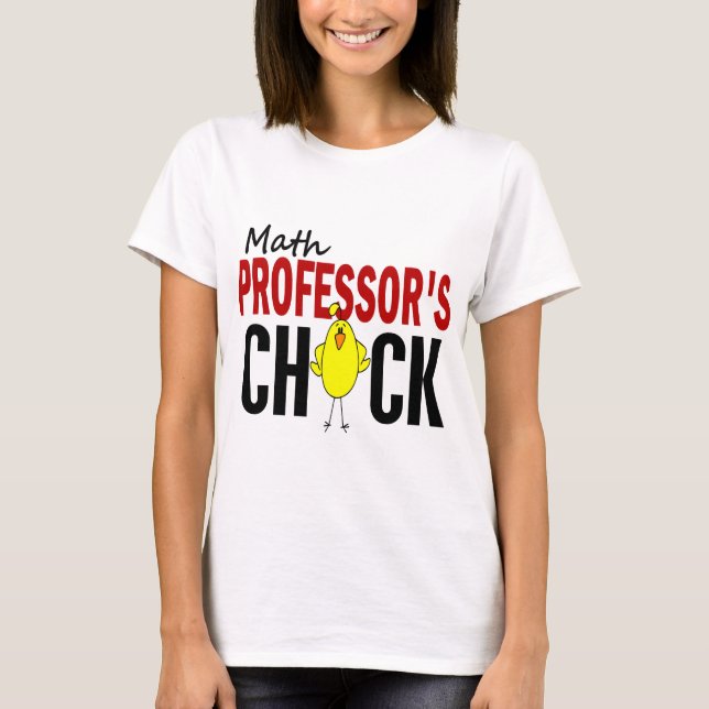 CAMISETA EL POLLUELO DEL PROFESOR DE MATEMÁTICAS (Anverso)