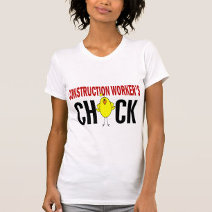 Camiseta El polluelo del trabajador de construcción