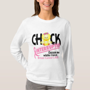 Camiseta El polluelo interrumpió al cáncer de pecho 2