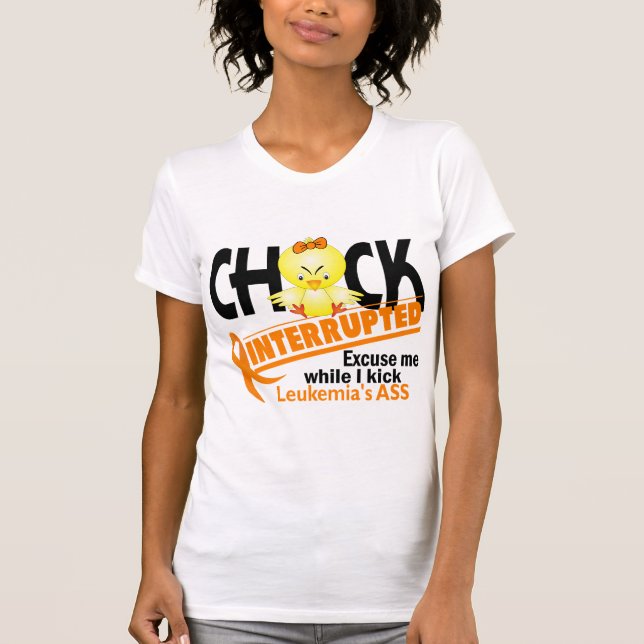 Camiseta El polluelo interrumpió la leucemia 2 (Anverso)