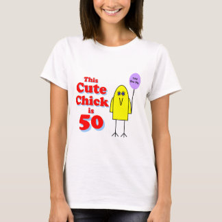 Camiseta ¡El polluelo lindo es 50!