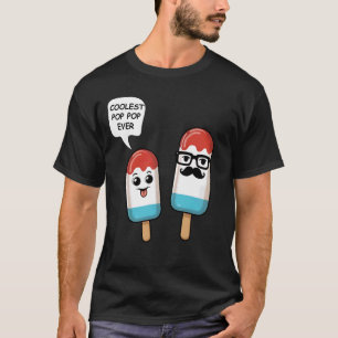 Camiseta El Pop más frío jamás abuelo Popsicle Ice Crea