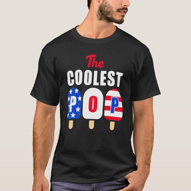 Camiseta El Pop más frío jamás Popsicle Fun Ice Cream Ameri (Anverso)