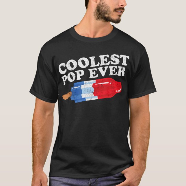 Camiseta El Pop más frío jamás Popsics Funny Retro Bombas P (Anverso)