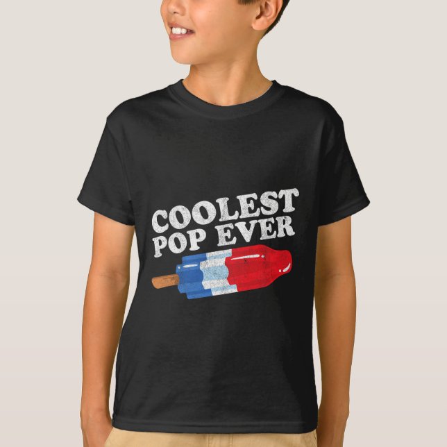Camiseta El Pop más frío jamás Popsics Funny Retro Bombas P (Anverso)