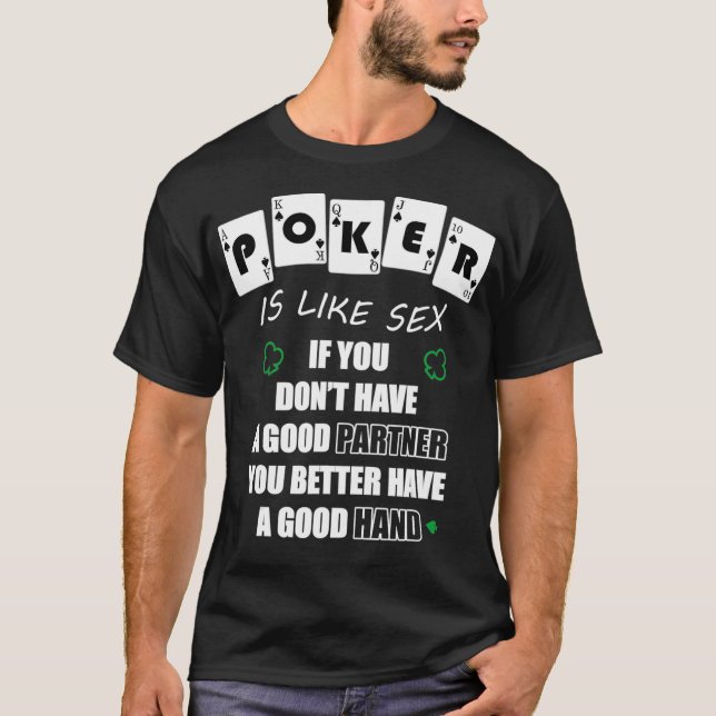 Camiseta El Póquer Gracioso Es Como El Regalo De Gambler Se (Anverso)