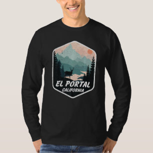 Camiseta El portal California Ca Mountains escalar el zoco 