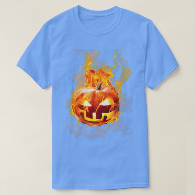 Camiseta El portavelas de Halloween resbalan ajuste Horor F (Diseño del anverso)