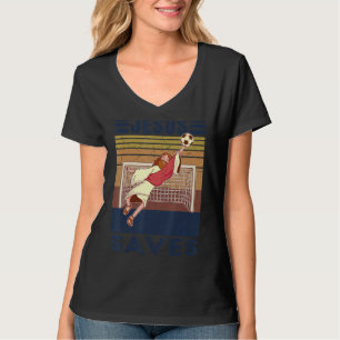 Camiseta El portero retro Jesús guarda el objetivo del fútb