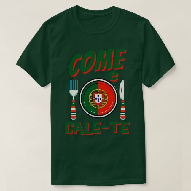 Camiseta El portugués gracioso llega e CaleTe (Diseño del anverso)