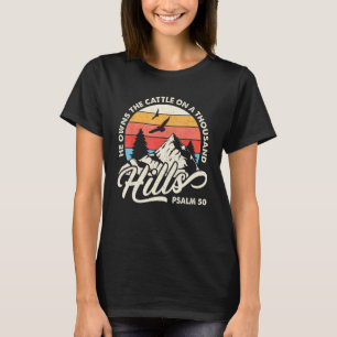 Camiseta Él posee el ganado en mil colinas Salmo Jesús