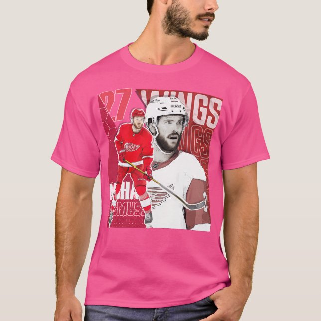 Camiseta El Poster de hockey Michael Rasmussen Red Wings (Anverso)