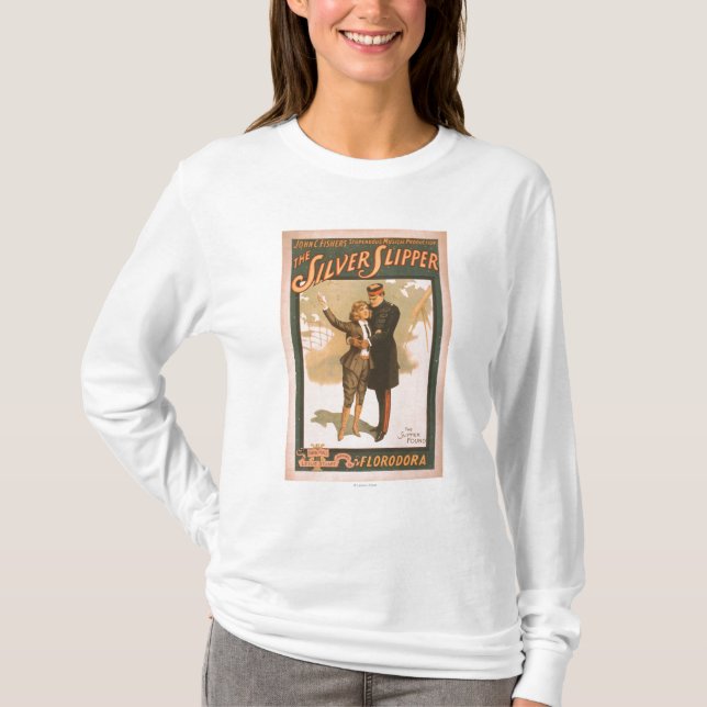 Camiseta El poster de plata #1 del teatro musical del (Anverso)