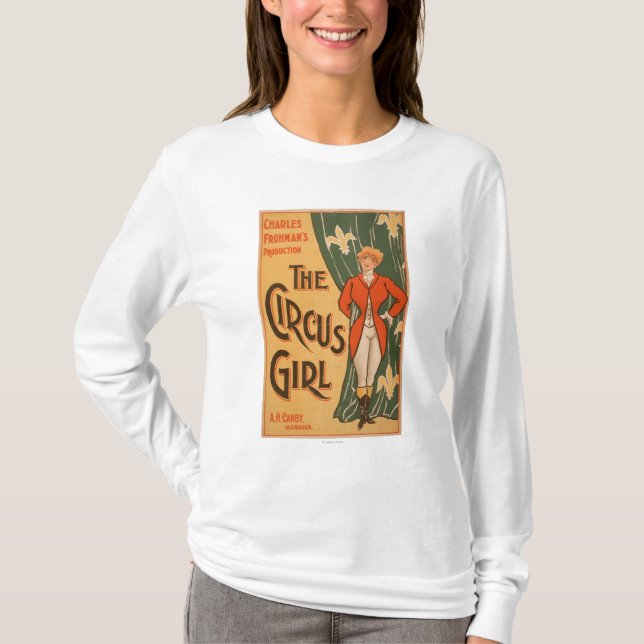 Camiseta El poster de teatro #1 del chica del circo (Anverso)