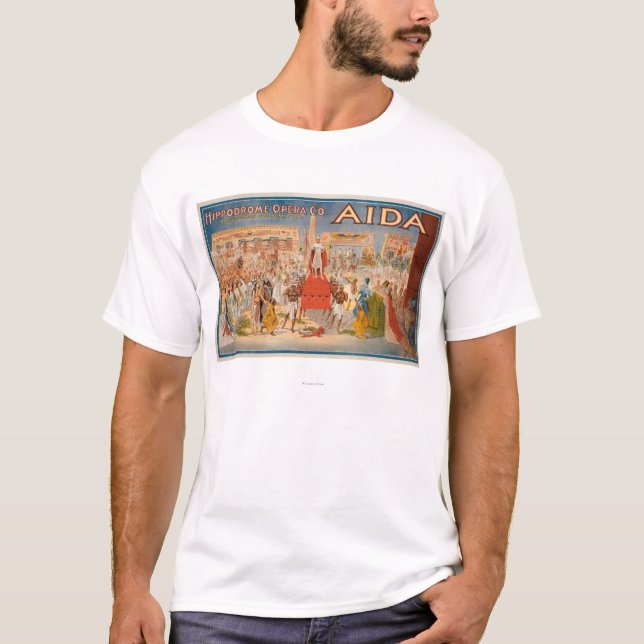 Camiseta El poster de teatro de Aida del espectáculo (Anverso)