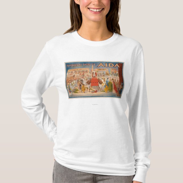 Camiseta El poster de teatro de Aida del espectáculo (Anverso)
