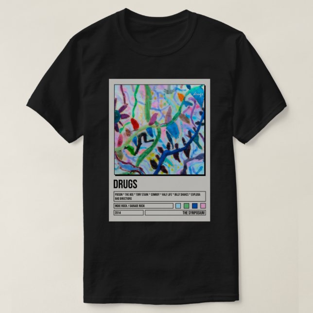 Camiseta El Poster del álbum de posters de Symposium Drugs (Diseño del anverso)