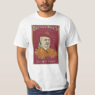 Camiseta El poster del oeste salvaje 1890 de Buffalo Bill