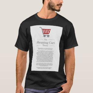 Camiseta El Poster del Rótulo de Teoría de Carros Comercial