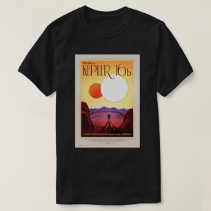 Camiseta El poster futuro del viaje de la NASA - relájese