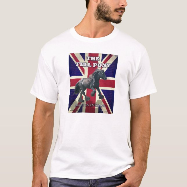 Camiseta "El potro de la ca3ida -- Británico verdadero -- (Anverso)