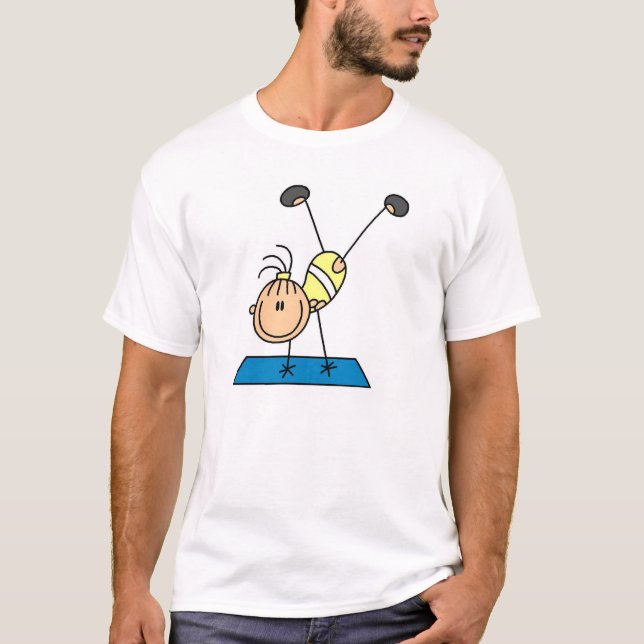 Camiseta El practicar del gimnasta (Anverso)