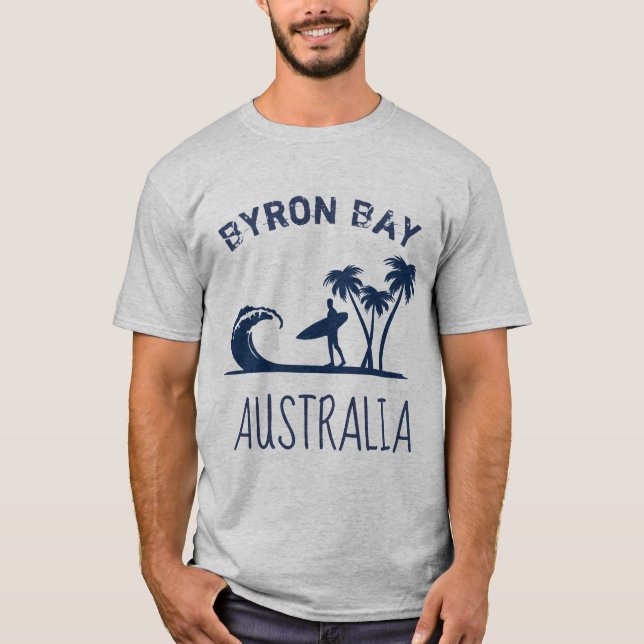 Camiseta El practicar surf de Australia de la bahía de (Anverso)