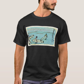 Camiseta El practicar surf de Longboarding Huanchaco Perú