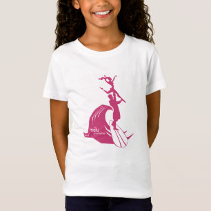 Camiseta El practicar surf del tándem rosado